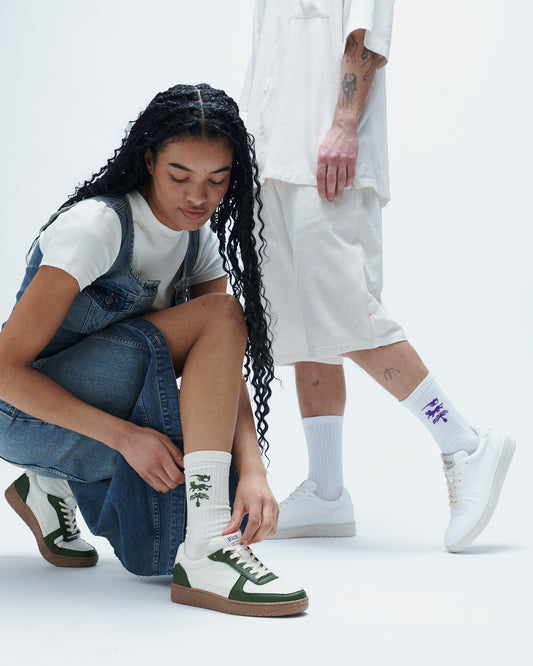 Sneaker OPEN21 Grün / Ecru