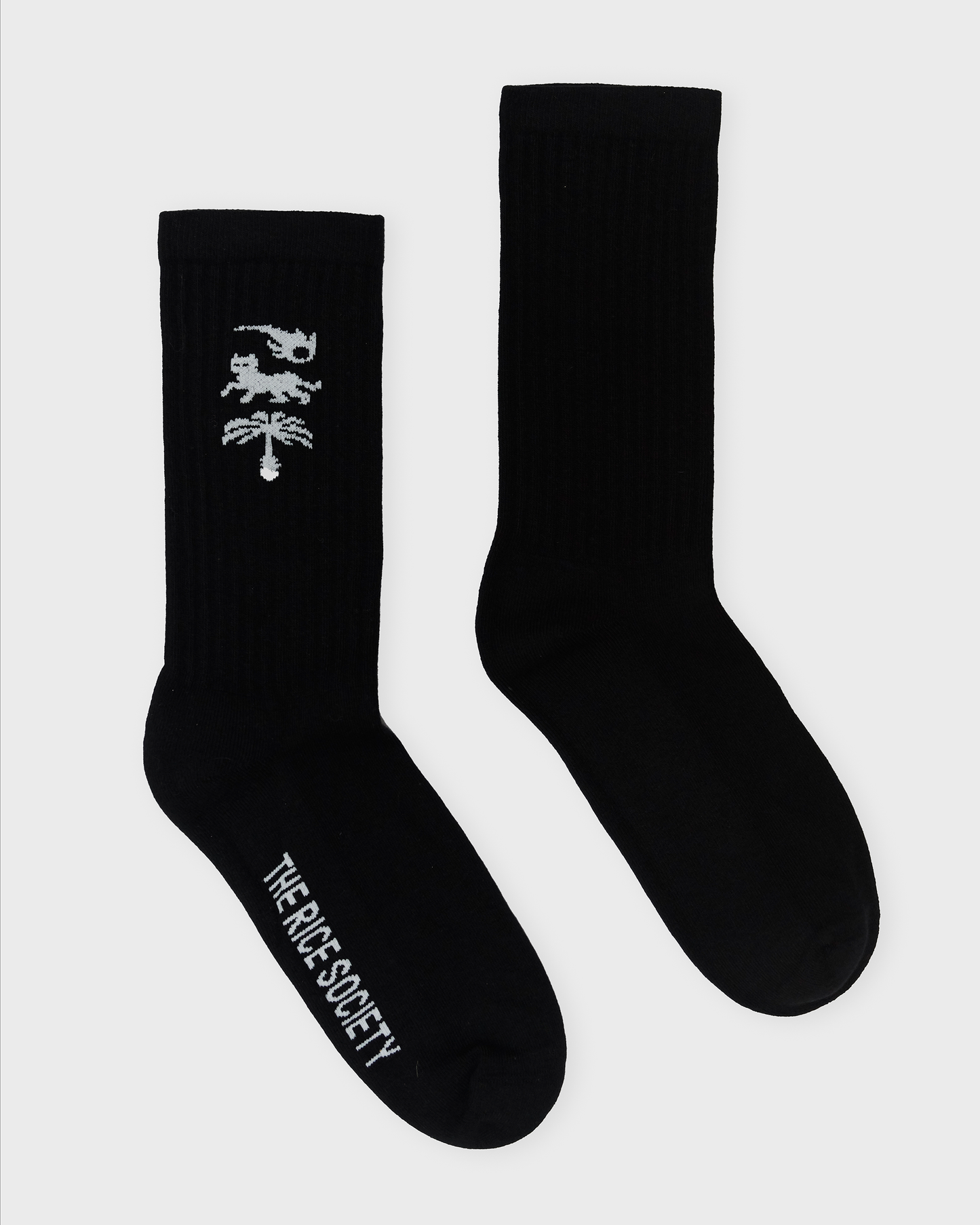 AVY ORGANIC CREW SOCK Black/White