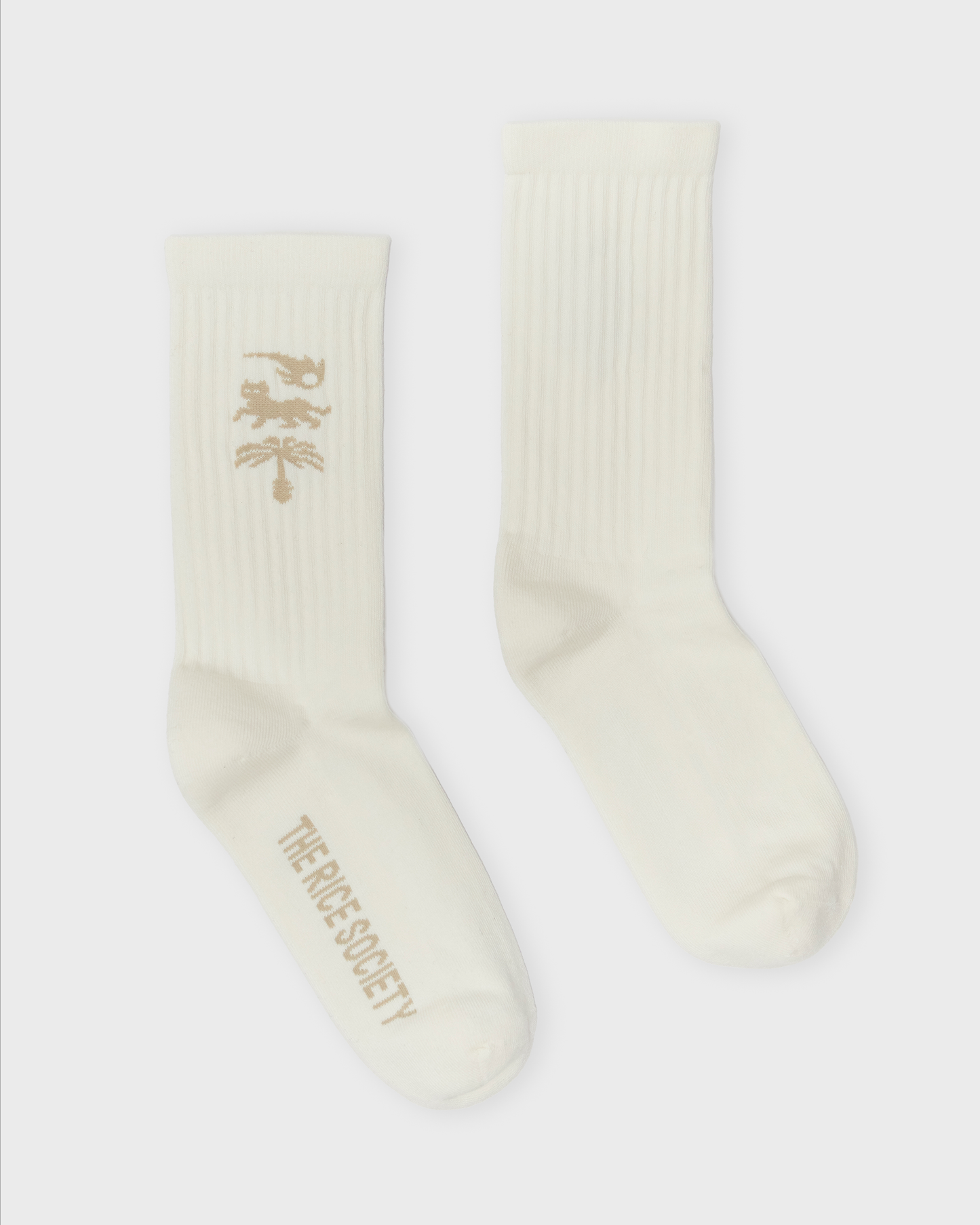 AVY ORGANIC CREW SOCK Ecru/Beige